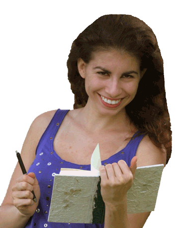 Photo of Maria with Notebook